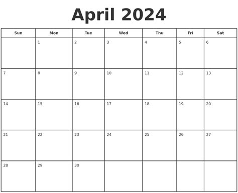 free april 2024 calendar to print